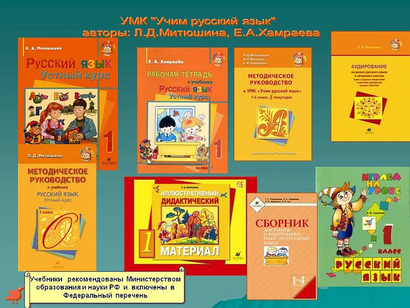 Расскажите, пожалуйста, об УМК РИТМ «Учим русский язык». Из каких книг он состоит?